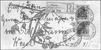 commercially registered cover to Germany